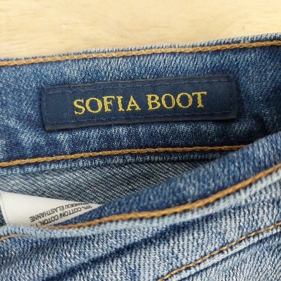 Lucky Brand Women's 6/28 Long Sofia Boot Medium Wash 8.5 Rise Bootcut Blue Jeans - Picture 6 of 8